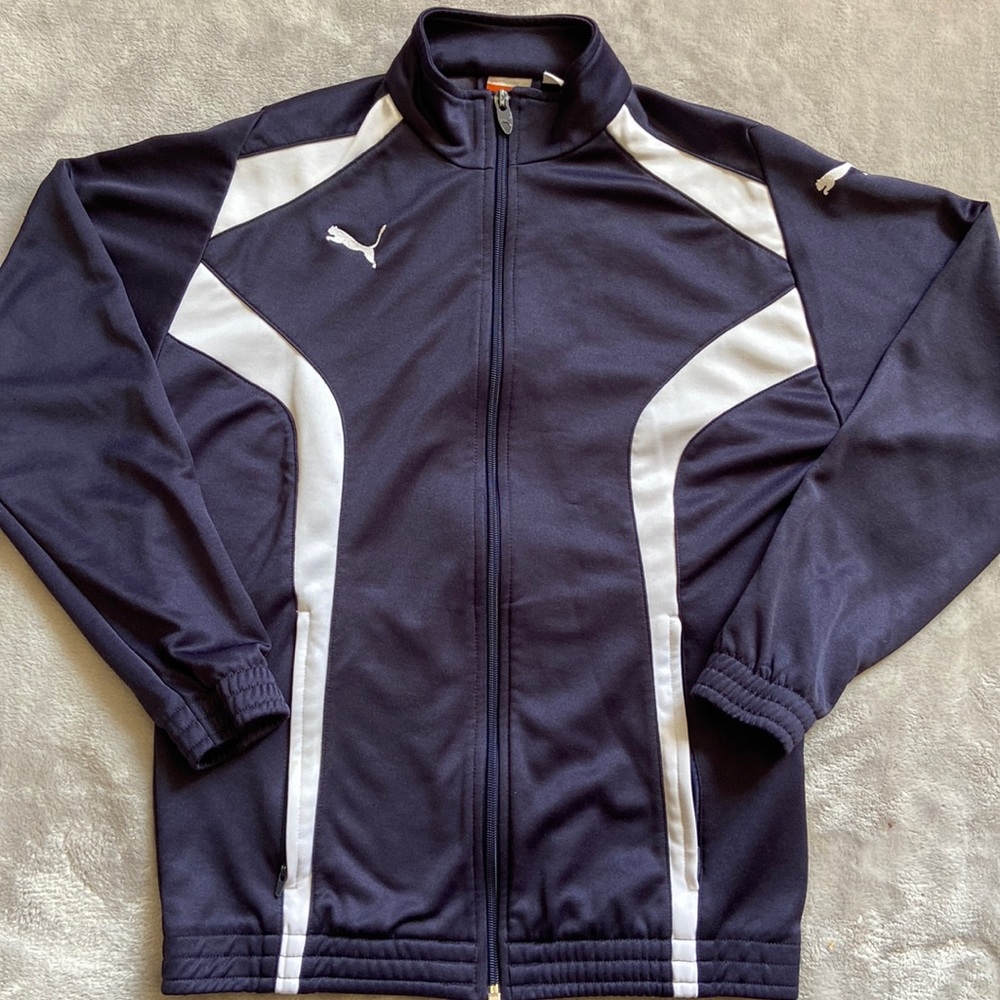 Puma polyester zip jacket youth size xl or size 14